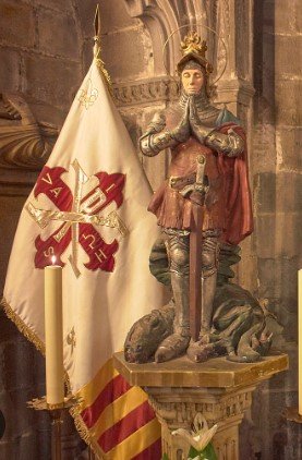 Sant Jordi en la Catedral de Barcelona